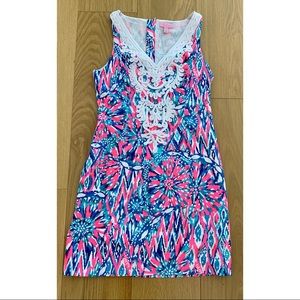 Lily Pulitzer blue & pink patterned dress